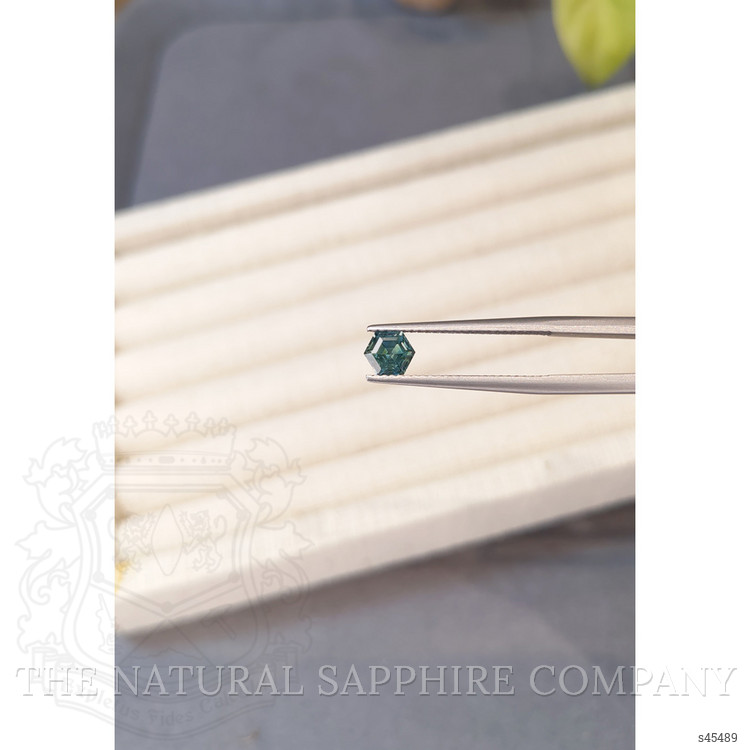 0.89 Ct. Bluish Green Sapphire from Montana