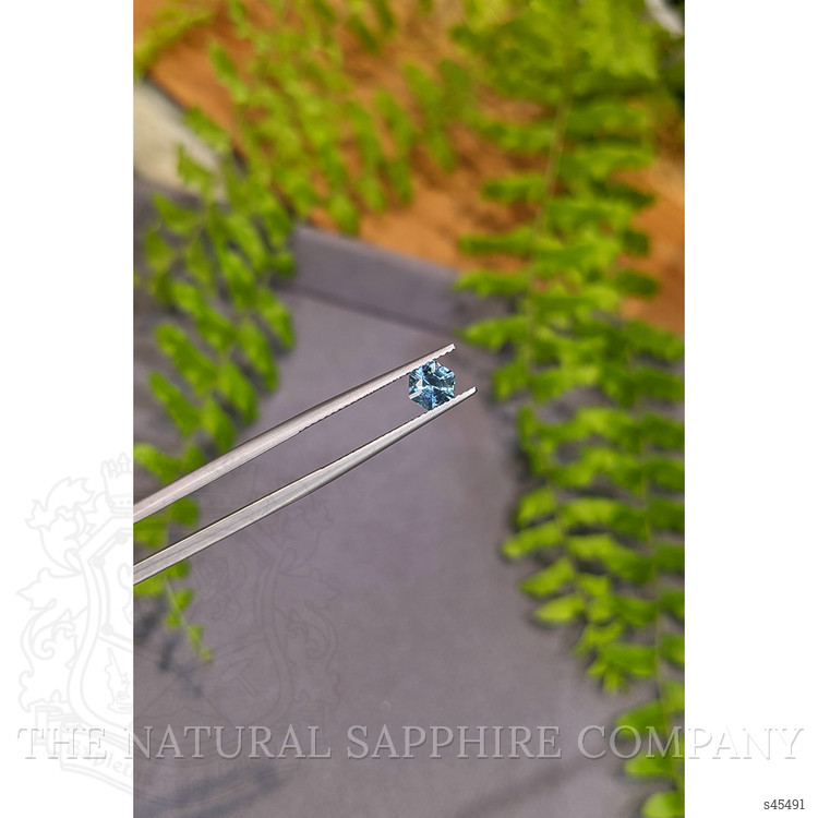 0.78 Ct. Greenish Blue Sapphire from Montana