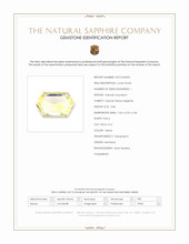 0.86 Ct. Yellow Sapphire from Montana Scan Report