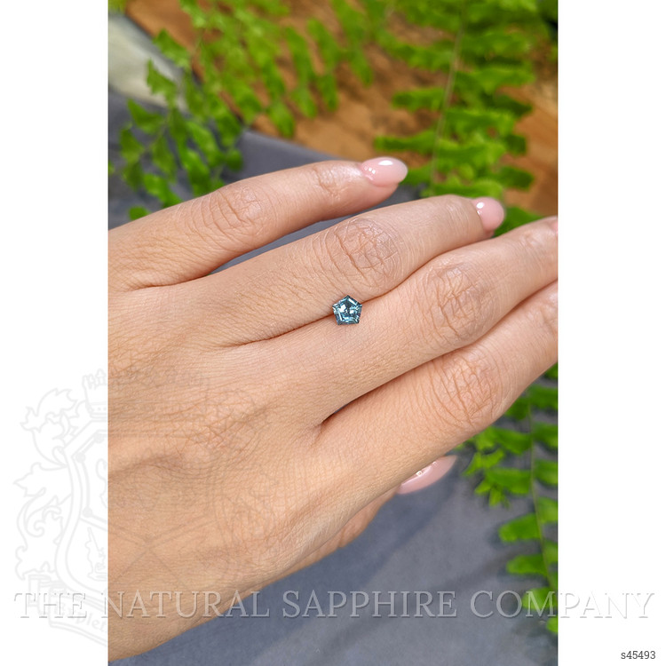 0.55 Ct. Bluish Green Sapphire from Montana