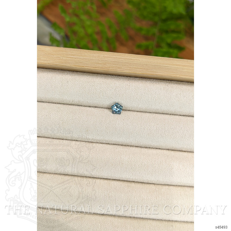 0.55 Ct. Bluish Green Sapphire from Montana