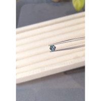 0.79 Ct. Bluish Green Sapphire from Mozambique Life Style