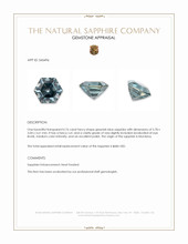 0.76 Ct. Greenish Blue Sapphire from Montana Appraisal