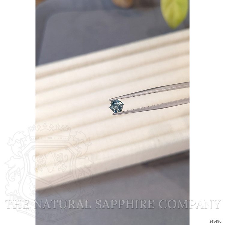 0.76 Ct. Greenish Blue Sapphire from Montana