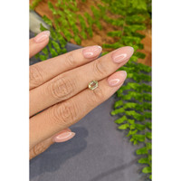 0.86 Ct. Yellowish Green Sapphire from Montana Life Style
