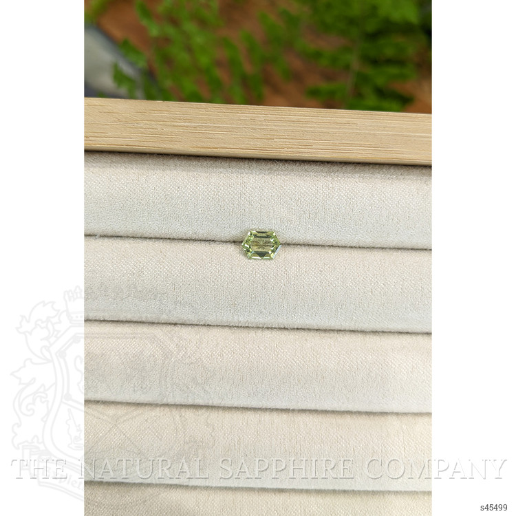 0.86 Ct. Yellowish Green Sapphire from Montana
