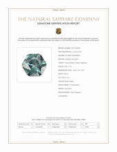 0.76 Ct. Bluish Green Sapphire from Montana Scan Report