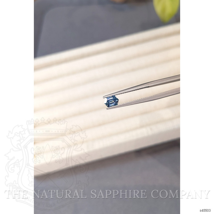 0.82 Ct. Greenish Blue Sapphire from Montana