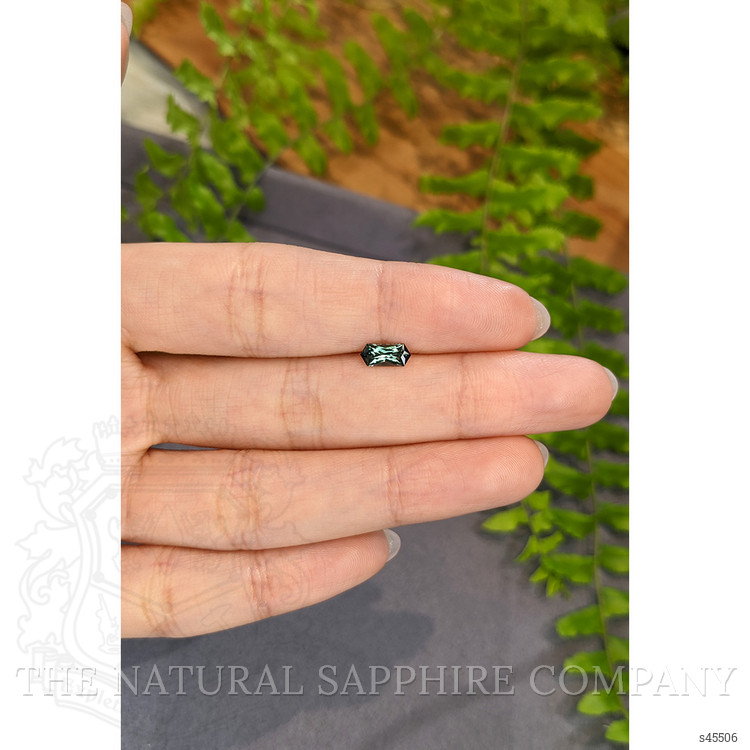 0.71 Ct. Bluish Green Sapphire from Montana