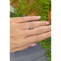 0.71 Ct. Bluish Green Sapphire from Montana Life Style