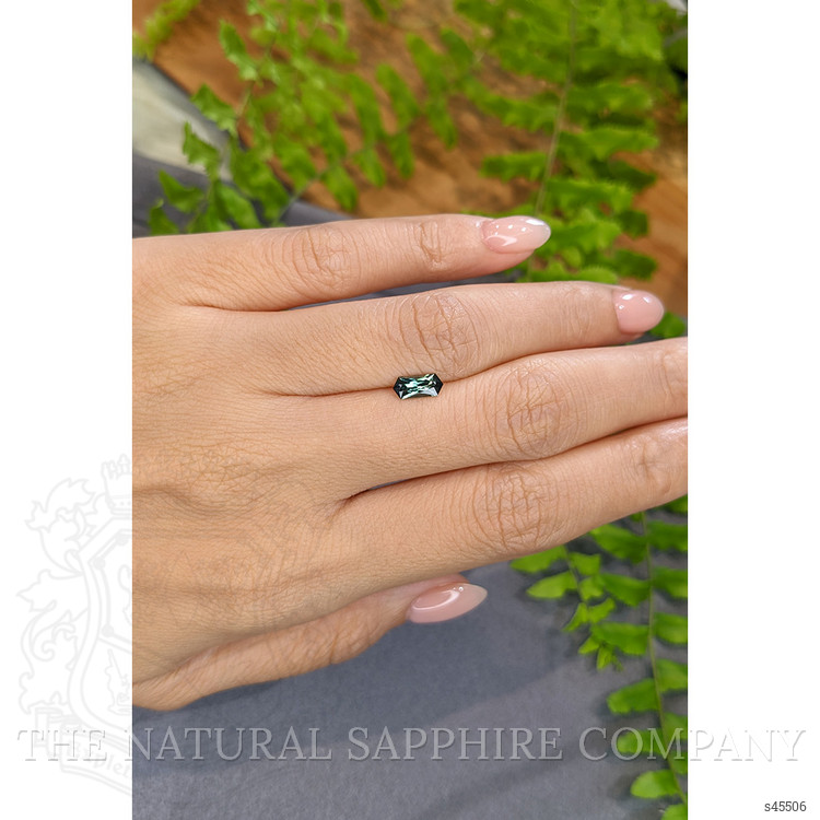 0.71 Ct. Bluish Green Sapphire from Montana