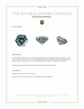0.60 Ct. Bluish Green Sapphire from Montana Appraisal
