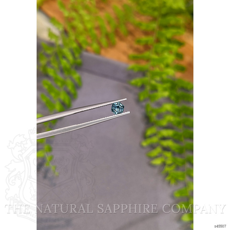 0.60 Ct. Bluish Green Sapphire from Montana