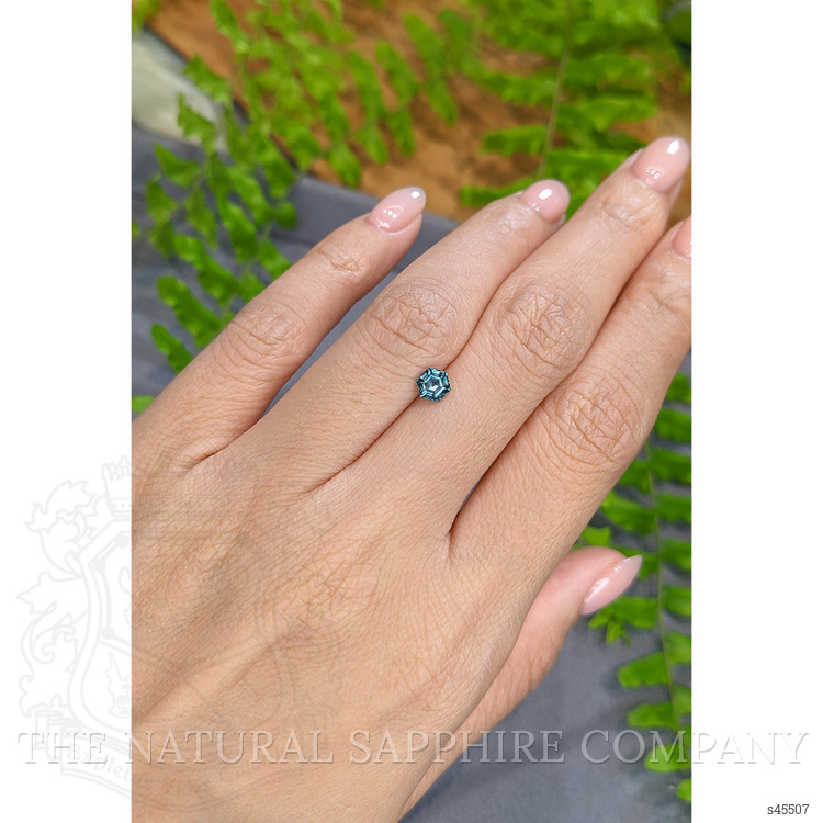 0.60 Ct. Bluish Green Sapphire from Montana