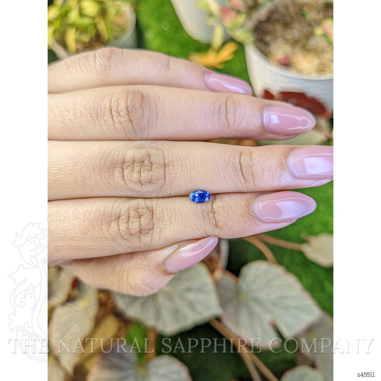 0.39 Ct. Blue Sapphire from Ceylon (Sri Lanka)