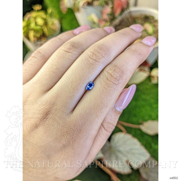 0.39 Ct. Blue Sapphire from Ceylon (Sri Lanka)