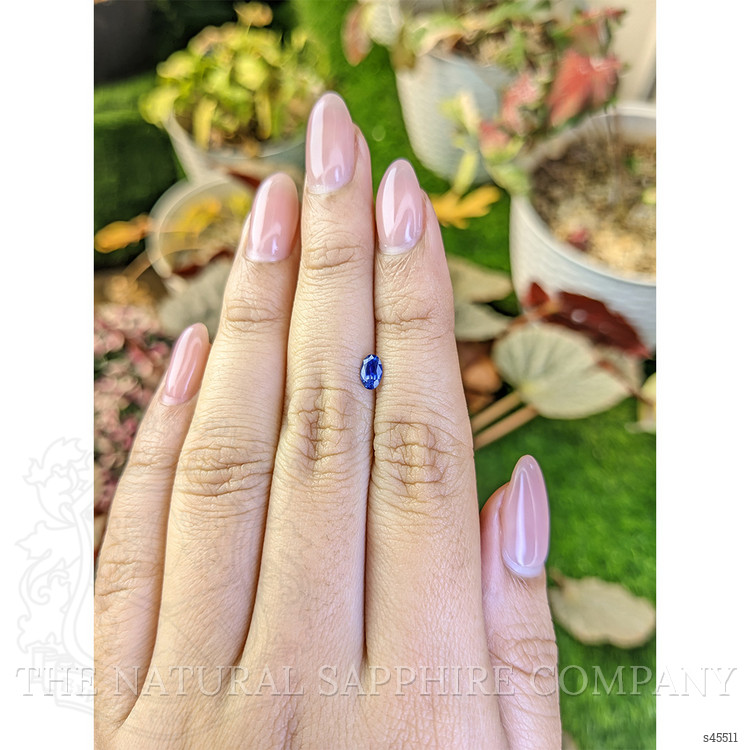 0.39 Ct. Blue Sapphire from Ceylon (Sri Lanka)