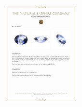 0.38 Ct. Bi Color / Parti Sapphire from Ceylon (Sri Lanka) Appraisal