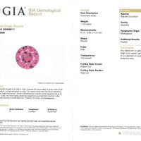 1.49 Ct. Pink Sapphire from Madagascar Scan Report
