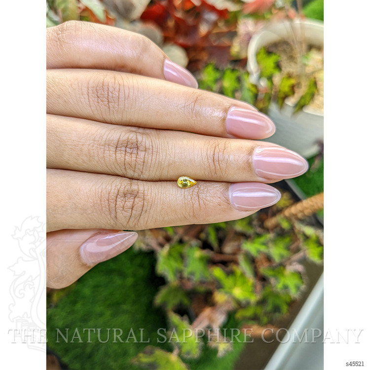 0.42 Ct. Yellow Sapphire from Ceylon (Sri Lanka)
