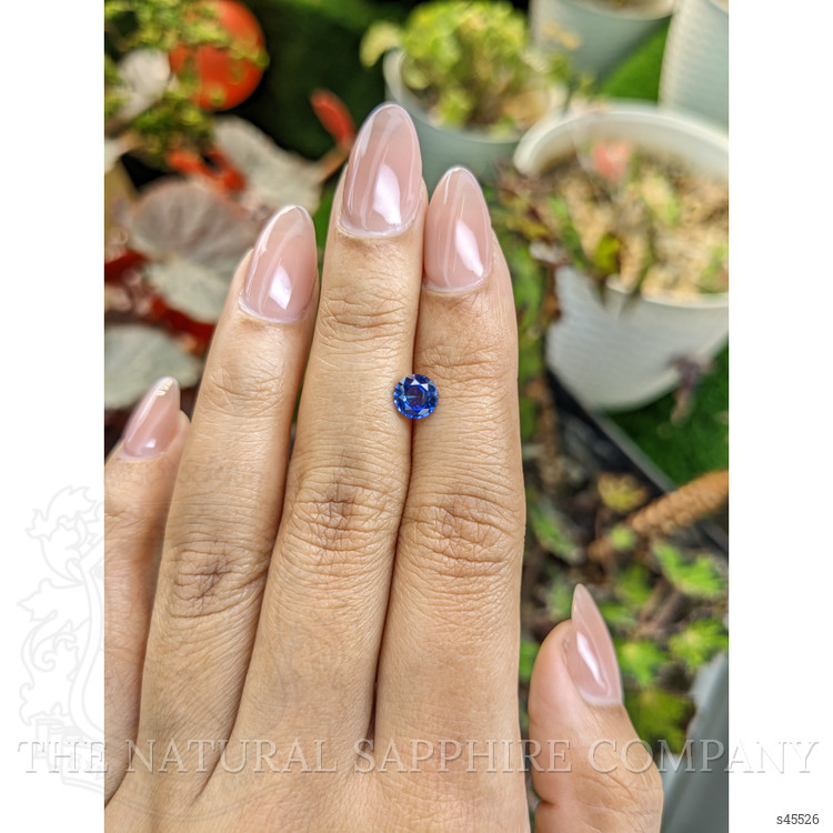 0.89 Ct. Blue Sapphire from Ceylon (Sri Lanka)