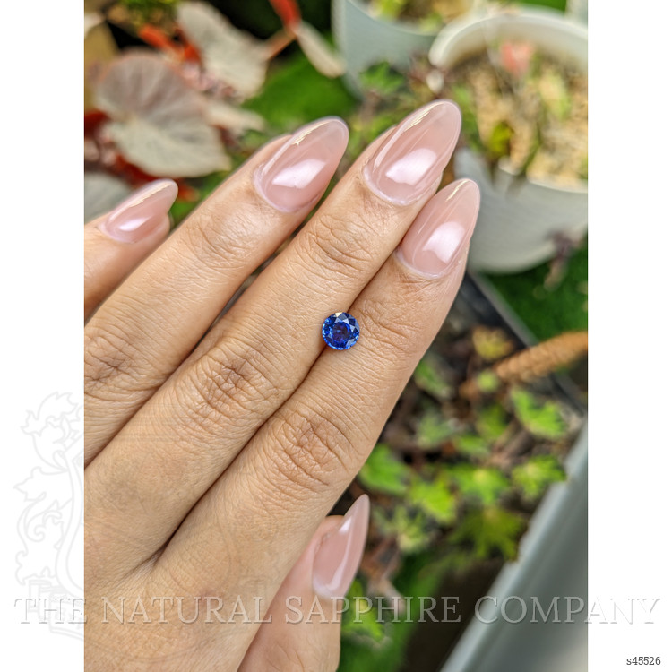 0.89 Ct. Blue Sapphire from Ceylon (Sri Lanka)