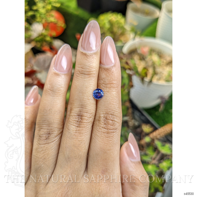0.96 Ct. Blue Sapphire from Ceylon (Sri Lanka)