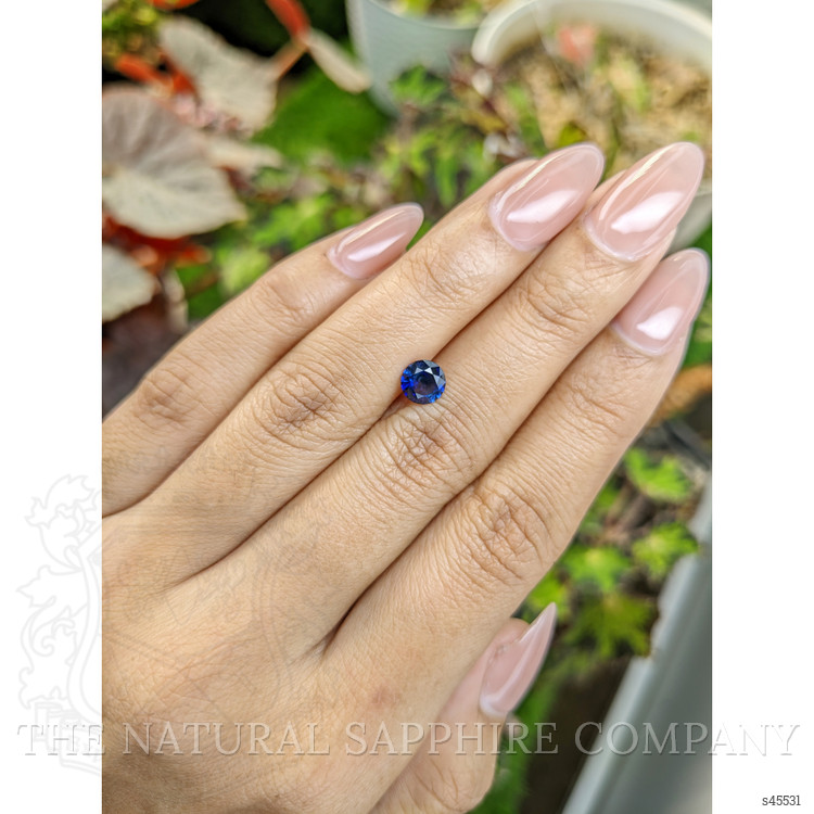 0.97 Ct. Blue Sapphire from Ceylon (Sri Lanka)