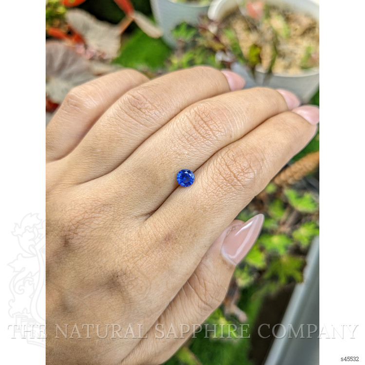 0.59 Ct. Blue Sapphire from Ceylon (Sri Lanka)