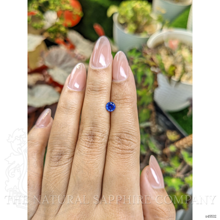 0.59 Ct. Blue Sapphire from Ceylon (Sri Lanka)
