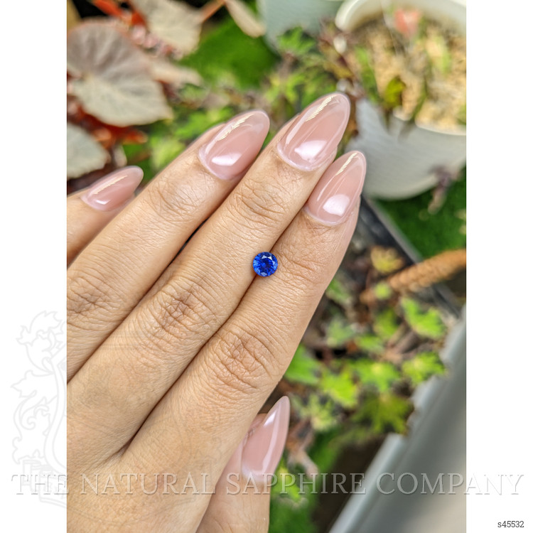 0.59 Ct. Blue Sapphire from Ceylon (Sri Lanka)