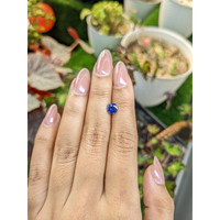 1.02 Ct. Blue Sapphire from Ceylon (Sri Lanka) Life Style