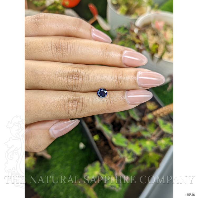0.69 Ct. Blue Sapphire from Ceylon (Sri Lanka)