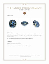 0.95 Ct. Bi Color / Parti Sapphire from Ceylon (Sri Lanka) Appraisal