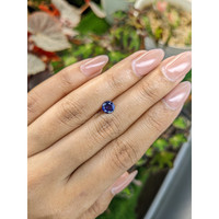 0.85 Ct. Purplish Blue Sapphire from Ceylon (Sri Lanka) Life Style