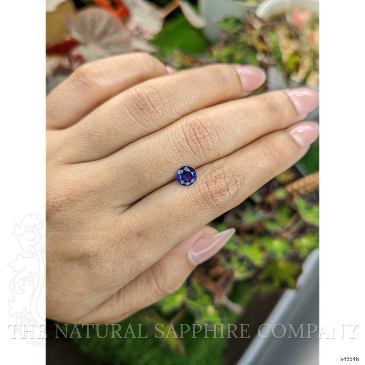 0.85 Ct. Purplish Blue Sapphire from Ceylon (Sri Lanka)