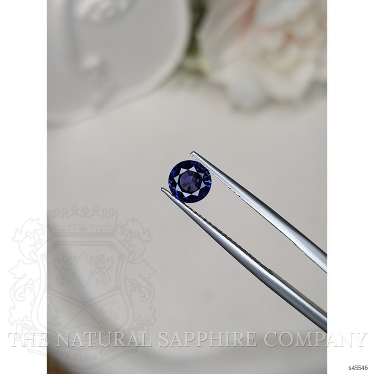 0.85 Ct. Purplish Blue Sapphire from Ceylon (Sri Lanka)