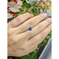 1.04 Ct. Purplish Blue Sapphire from Ceylon (Sri Lanka) Life Style