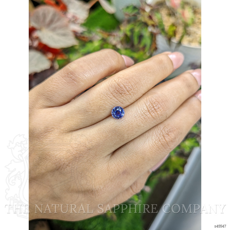 1.04 Ct. Purplish Blue Sapphire from Ceylon (Sri Lanka)