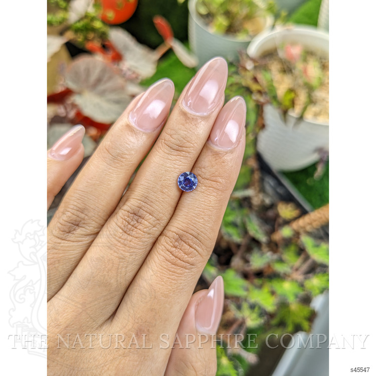 1.04 Ct. Purplish Blue Sapphire from Ceylon (Sri Lanka)