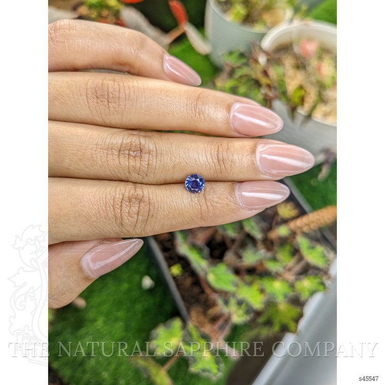 1.04 Ct. Purplish Blue Sapphire from Ceylon (Sri Lanka)