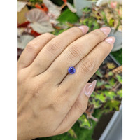 1.19 Ct. Bluish Purple Sapphire from Ceylon (Sri Lanka) Life Style