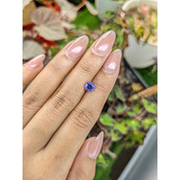 1.19 Ct. Bluish Purple Sapphire from Ceylon (Sri Lanka) Life Style