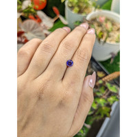1.14 Ct. Bluish Purple Sapphire from Ceylon (Sri Lanka) Life Style