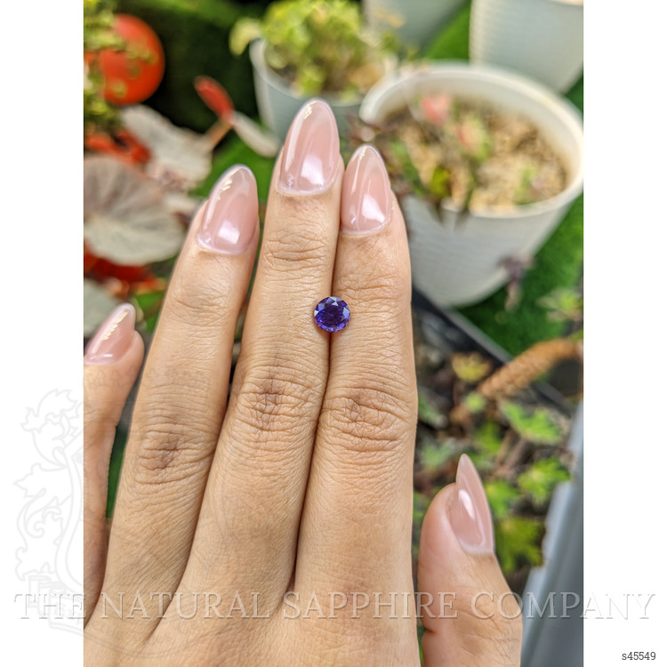 1.14 Ct. Bluish Purple Sapphire from Ceylon (Sri Lanka)
