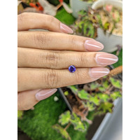 1.14 Ct. Bluish Purple Sapphire from Ceylon (Sri Lanka) Life Style