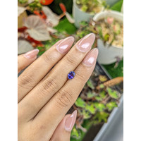 0.94 Ct. Purplish Blue Sapphire from Ceylon (Sri Lanka) Life Style