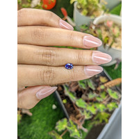 0.94 Ct. Purplish Blue Sapphire from Ceylon (Sri Lanka) Life Style