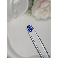 0.89 Ct. Purplish Blue Sapphire from Ceylon (Sri Lanka) Life Style