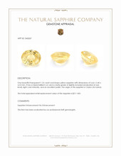 1.32 Ct. Yellow Sapphire from Ceylon (Sri Lanka) Appraisal